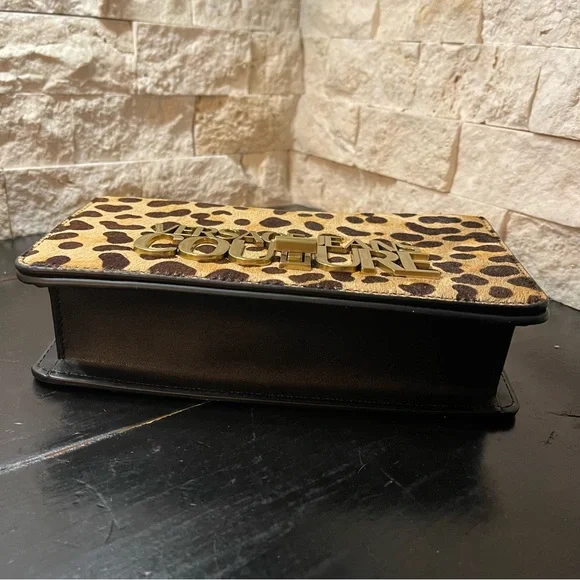 Versace Jeans Couture Animal PrintSignature Structured Medium Shoulder Bag